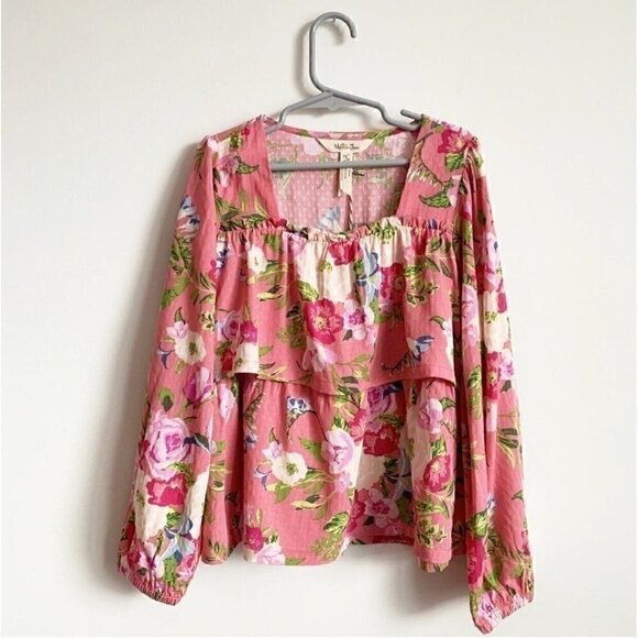 NWT Matilda Jane Girl Always Blooming Floral Pink Top Blouse - Picture 1 of 8